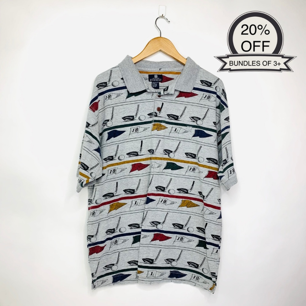 Givenchy | Active Wear Gray Golf Polo Shirt | M